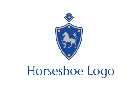 horse in shield logo