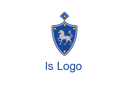 horse in shield logo