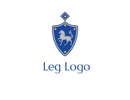 horse in shield logo