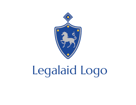 horse in shield logo