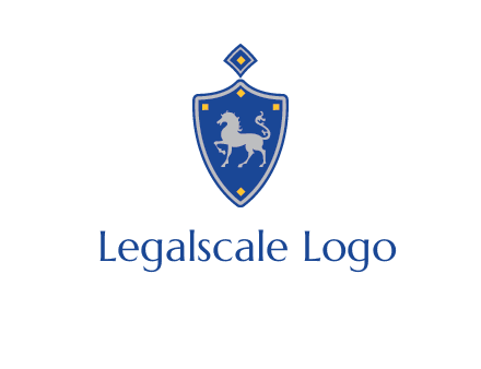 horse in shield logo