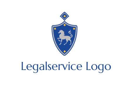 horse in shield logo