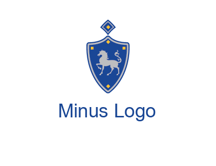 horse in shield logo