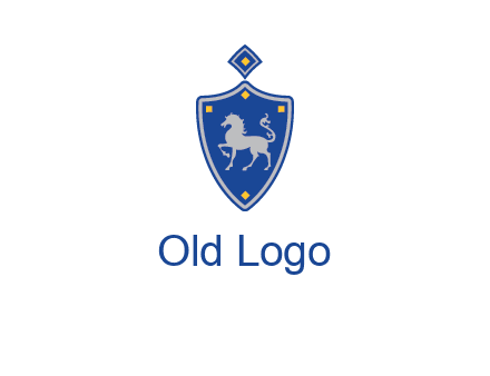 horse in shield logo