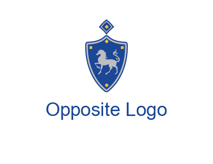 horse in shield logo