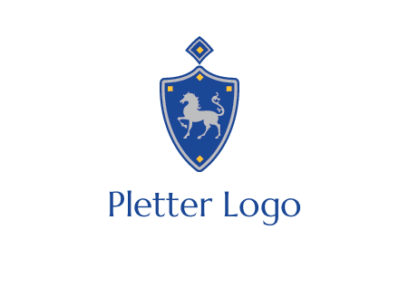 horse in shield logo