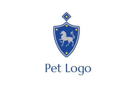 horse in shield logo