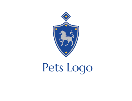 horse in shield logo