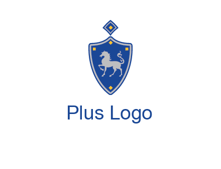 horse in shield logo