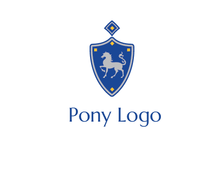 horse in shield logo