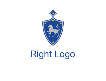 horse in shield logo