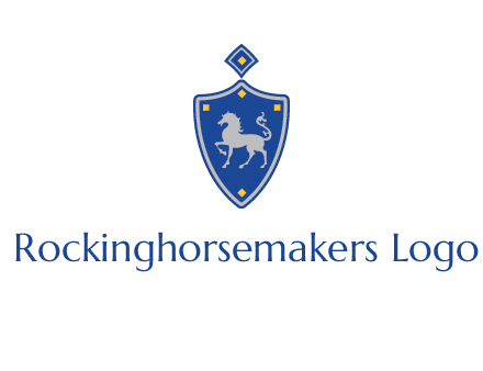 horse in shield logo
