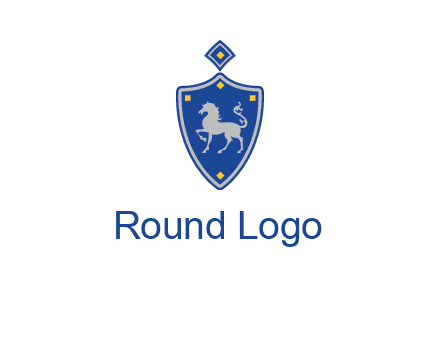 horse in shield logo