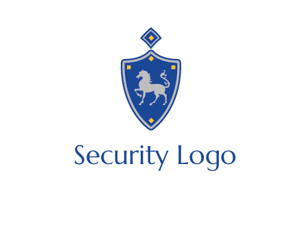 horse in shield logo