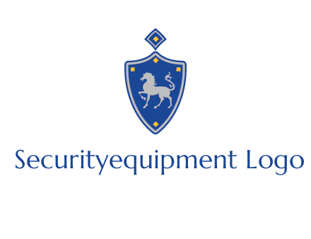 horse in shield logo