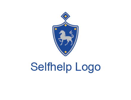 horse in shield logo