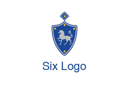 horse in shield logo