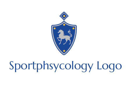 horse in shield logo