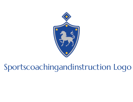 horse in shield logo
