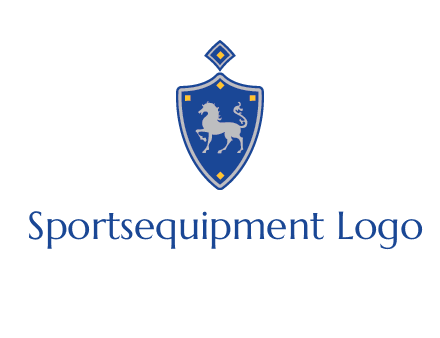 horse in shield logo