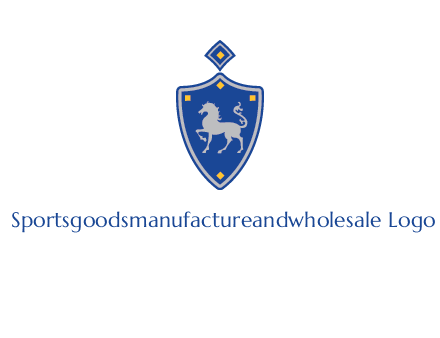 horse in shield logo