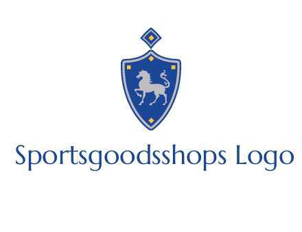 horse in shield logo