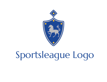 horse in shield logo
