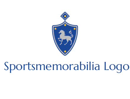 horse in shield logo