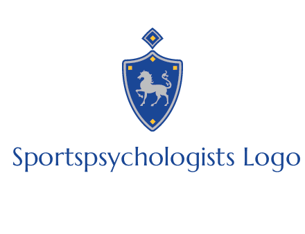 horse in shield logo