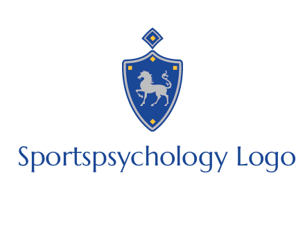 horse in shield logo