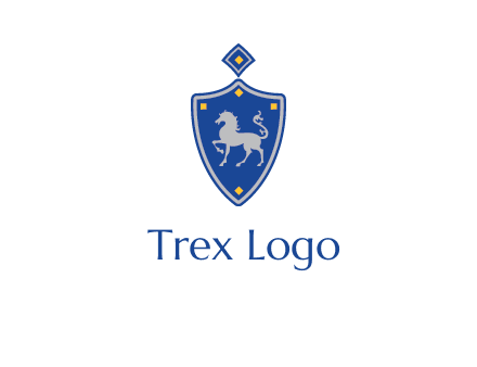 horse in shield logo
