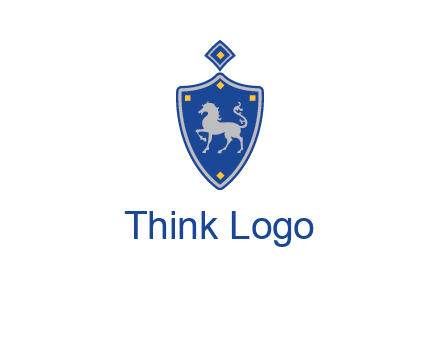 horse in shield logo