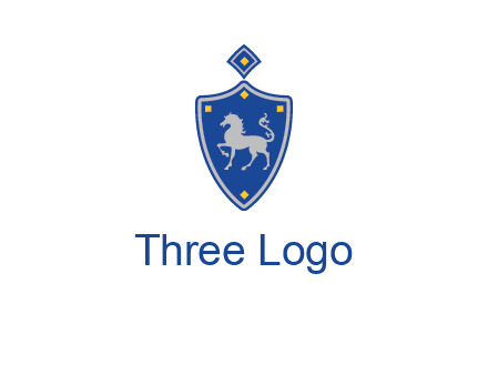 horse in shield logo