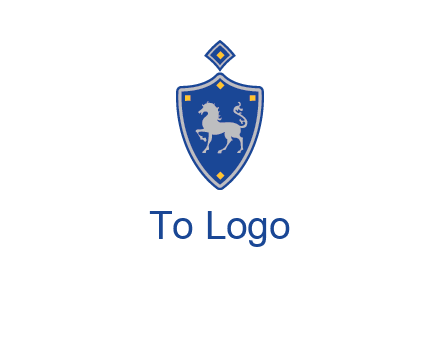horse in shield logo
