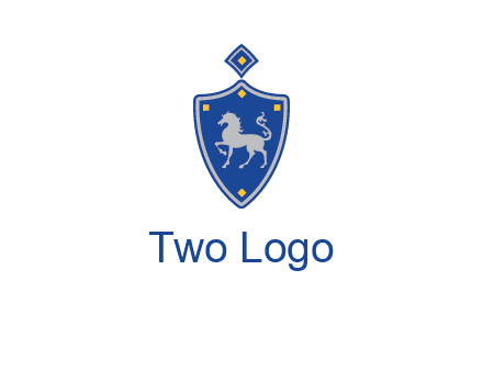 horse in shield logo