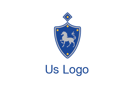 horse in shield logo