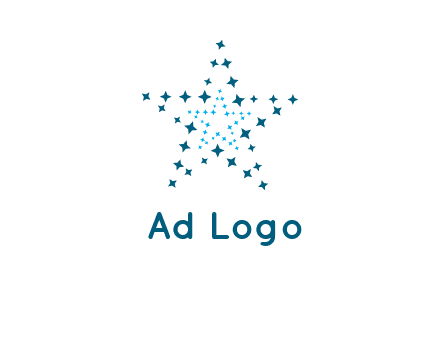 abstract stars logo