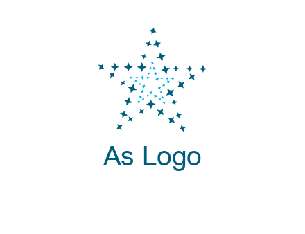 abstract stars logo