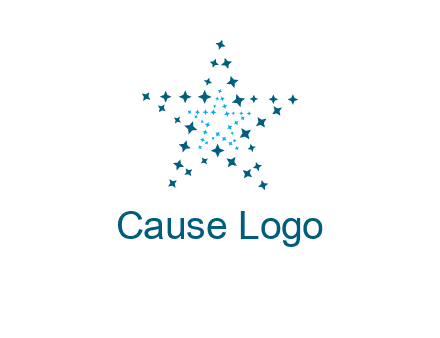 abstract stars logo