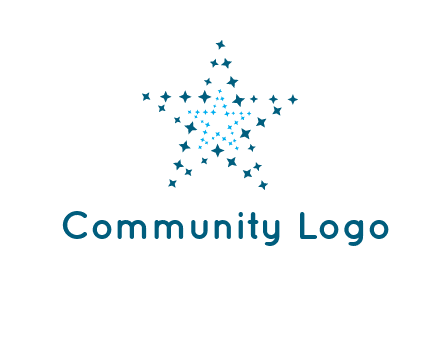 abstract stars logo
