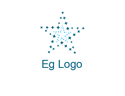 abstract stars logo