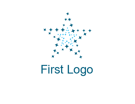 abstract stars logo