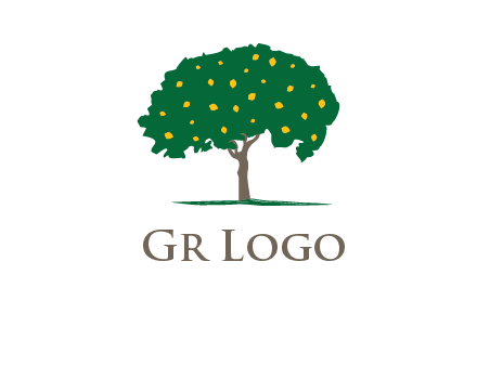 tree with fruits logo