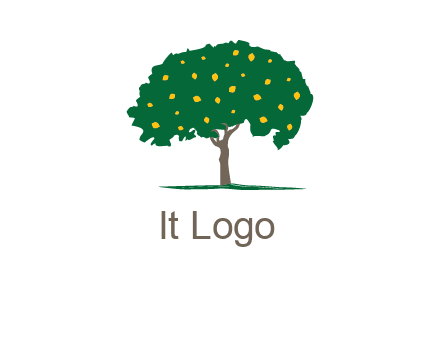 tree with fruits logo