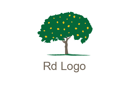 tree with fruits logo