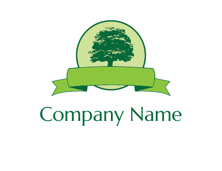 tree inside emblem agriculture logo
