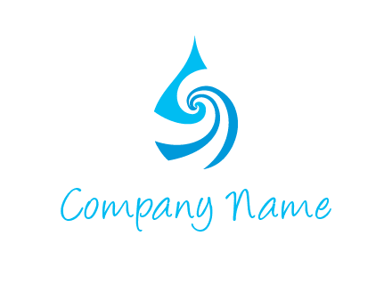 water drop cleaning logo
