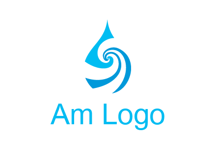 water drop cleaning logo