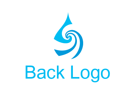 water drop cleaning logo