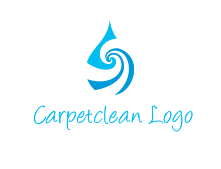 water drop cleaning logo